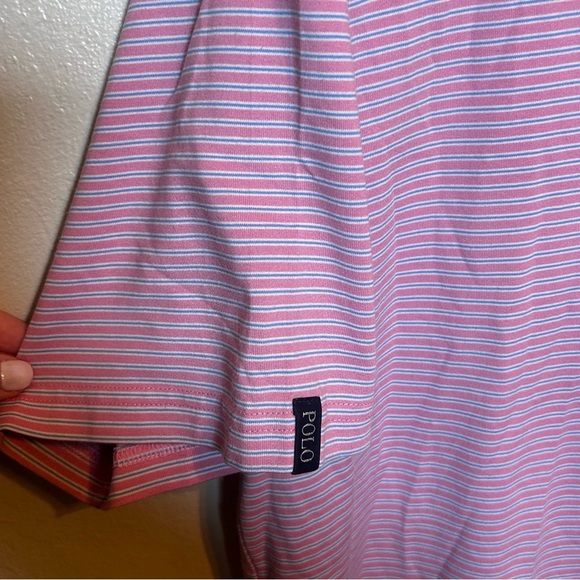 Polo Ralph Lauren Golf Made in Peru Pima Cotton‎ Striped Polo Shirt - Picture 4 of 7